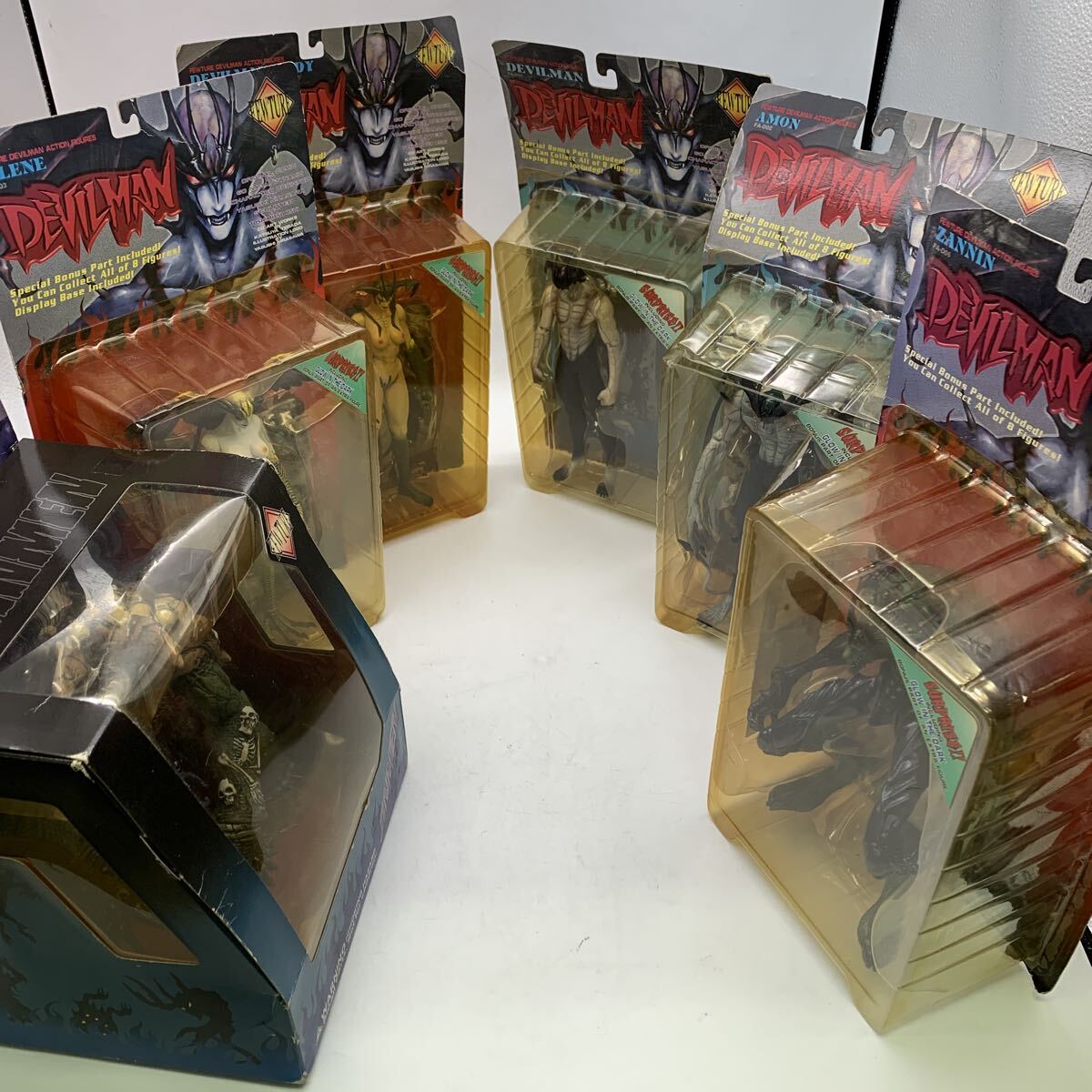 7-10-108■フューチャーモデルズ デビルマン アクションフィギュア /デビルマン/ アモン/ ザンニン/ デビルマンレディ/ ジンメン/ シレーヌ拍卖