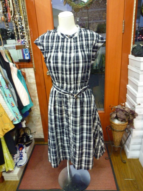 【1028-11】AG チェックワンピース サイズS拍卖