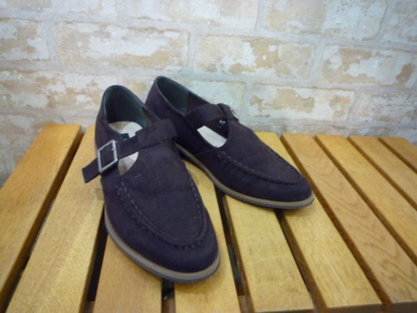 【1020-3】EVOJ 茶系 秋冬シューズ サイズ22.5CM拍卖