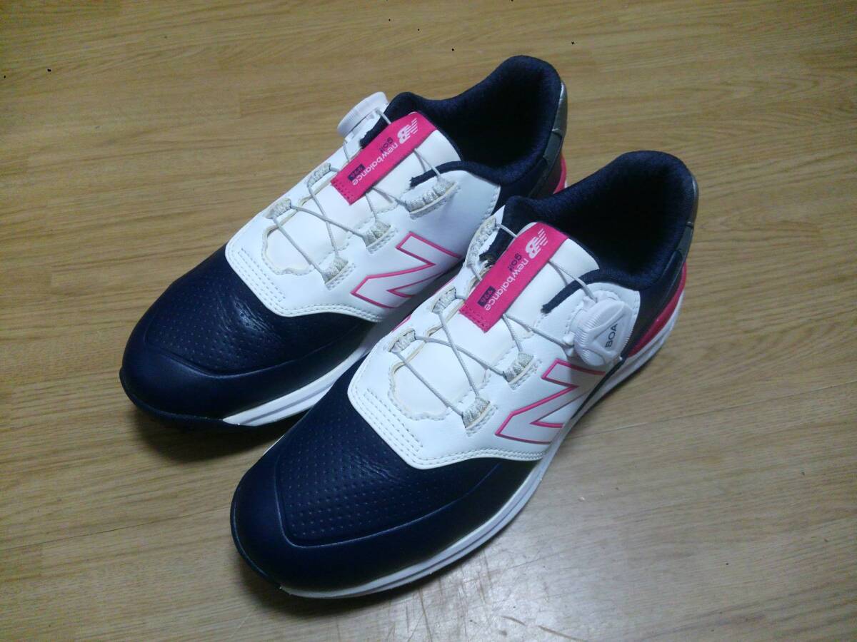 ★美品スパイク鋲新品交換済★NEW BALANCE GOLF ニューバランス BOA WGB996N2 23.0㎝ 04-50拍卖