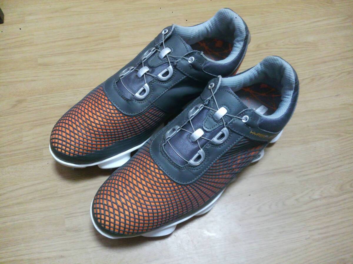 ★スパイク鋲新品交換済★FootJoy フットジョイ ゴルフシューズ HYPER FLEX Boa 51018J 25.0㎝ 63-77拍卖