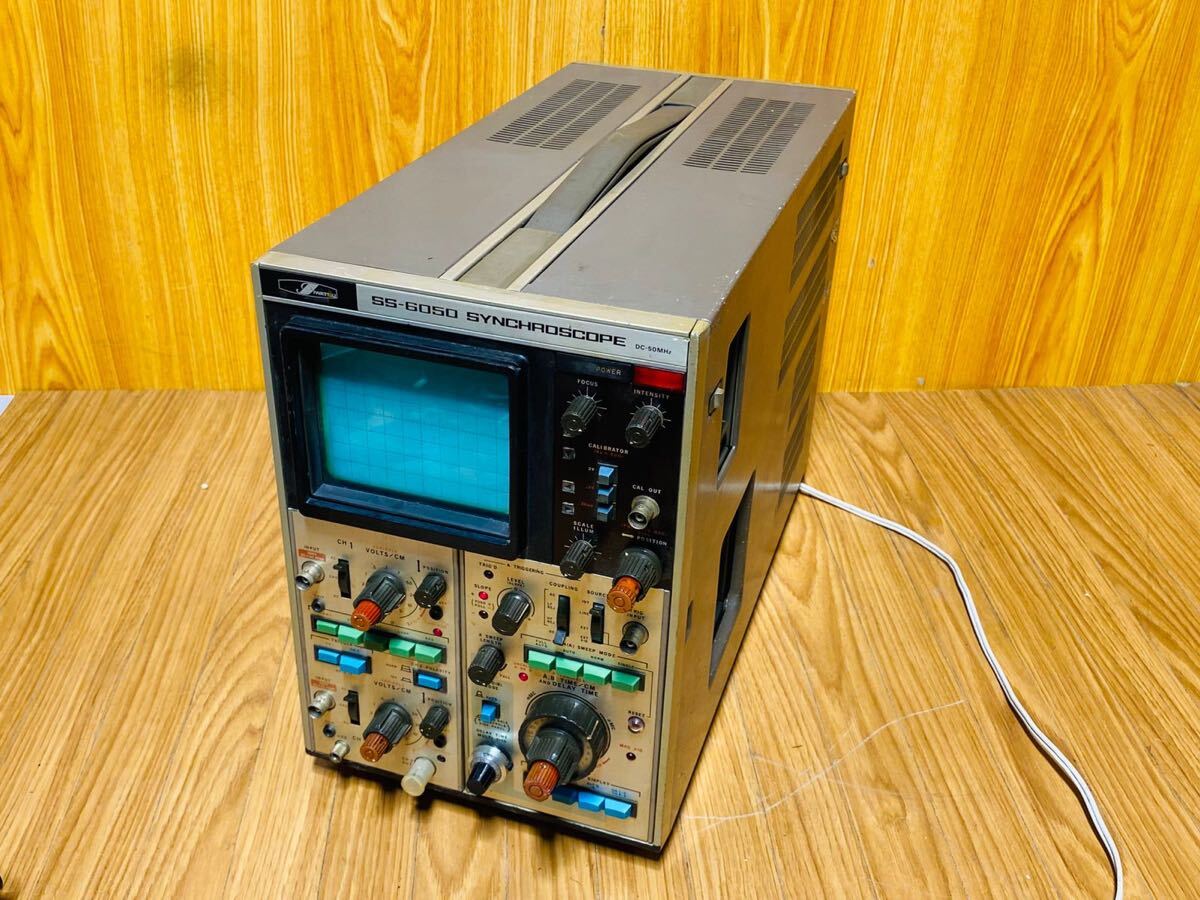 (1133) IWATSU 岩通 SS-6050 シンクロスコープ DC-50MHz 動作確認済み拍卖