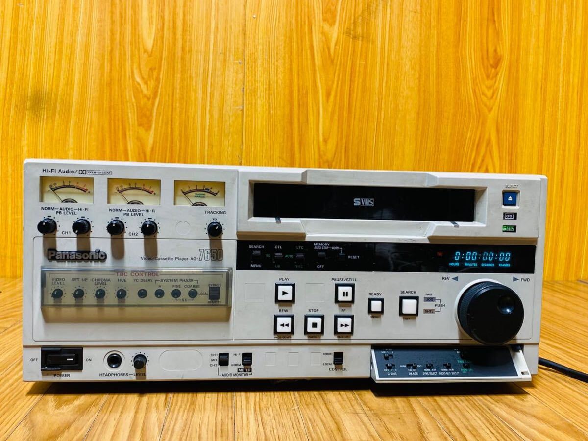 (1149) Panasonic パナソニック 業務用 ビデオカセットレコーダー ビデオデッキ AG-7650 動作確認済み拍卖