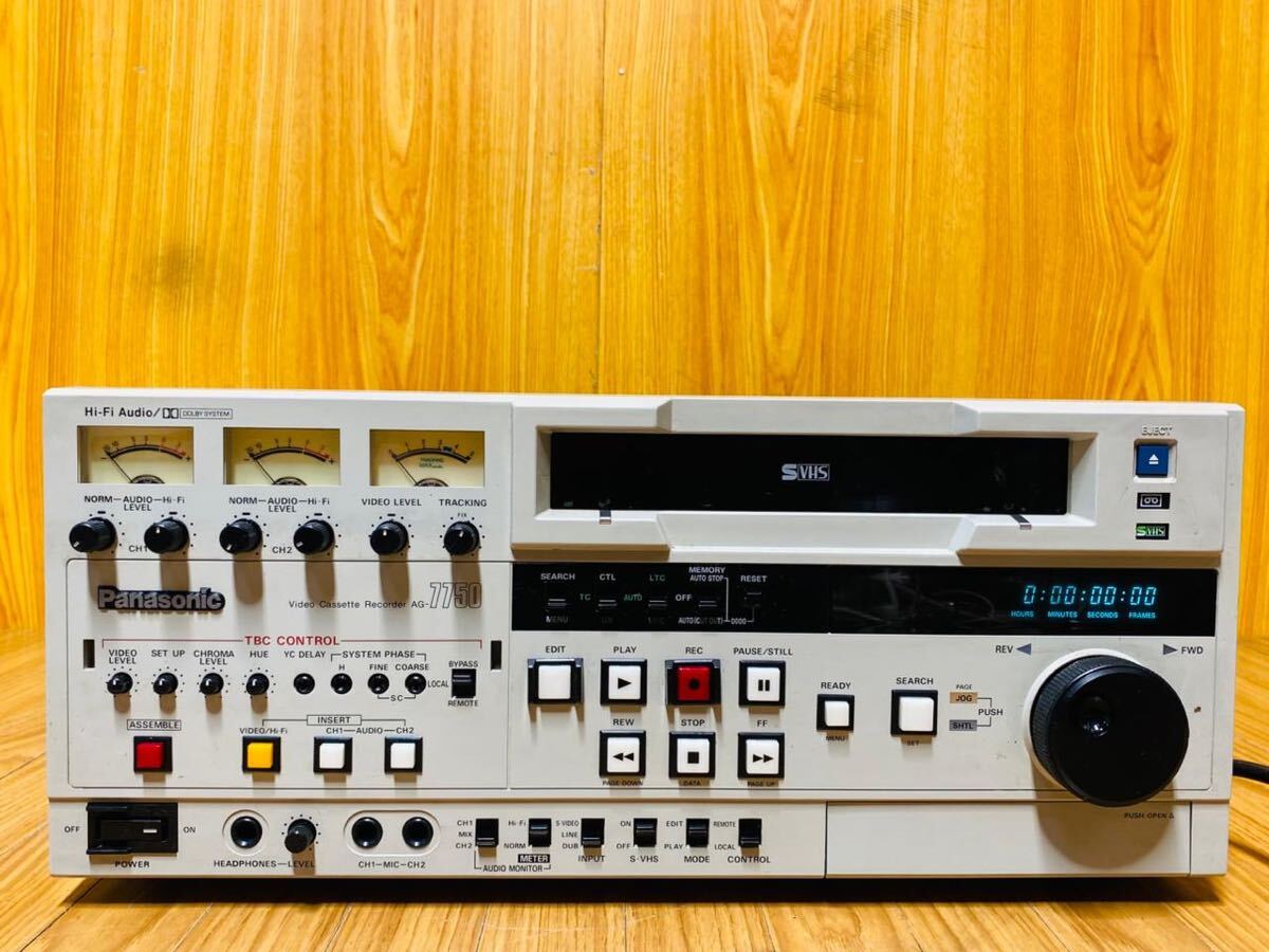 (1150) Panasonic パナソニック 業務用 ビデオカセットレコーダー ビデオデッキ AG-7650 動作確認済み拍卖