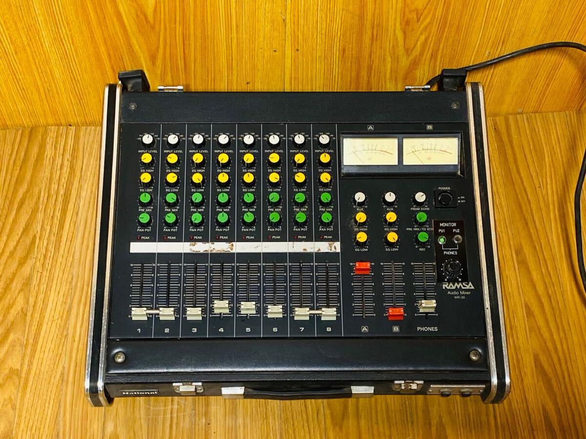 (1171) National ナショナル オーディオミキサー アナログミキサー WR-30 動作確認済み拍卖