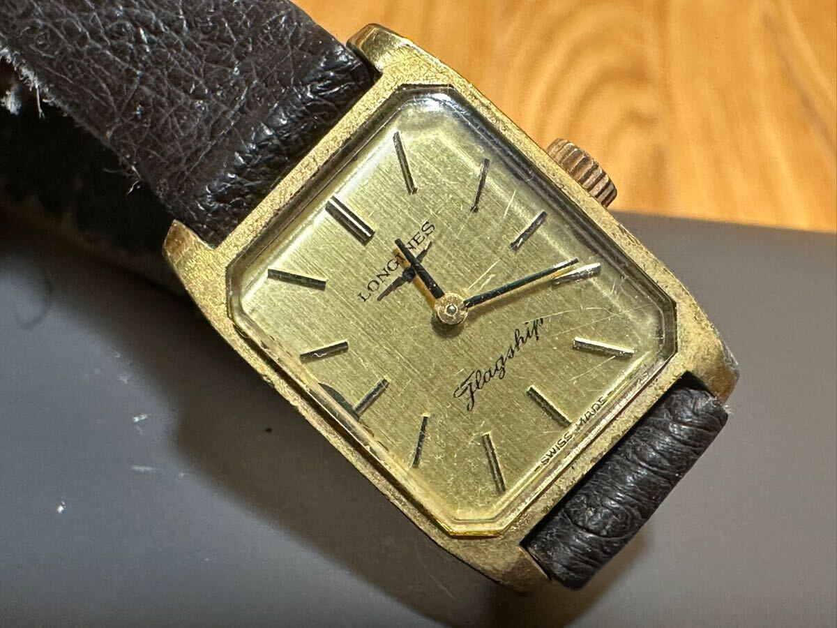 (1180) LONGINES ロンジン FLAG SHIP フラッグシッ レディース 腕時計 手巻き 動作確認済み拍卖