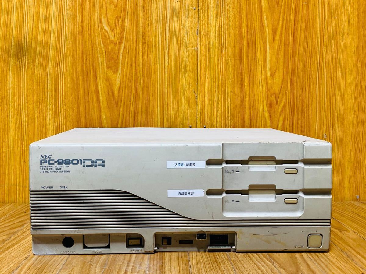 (1195) NEC パーソナルコンピュータ 旧型PC PC98シリーズ PC-9801DA/U5 通電確認のみ 現状渡し拍卖