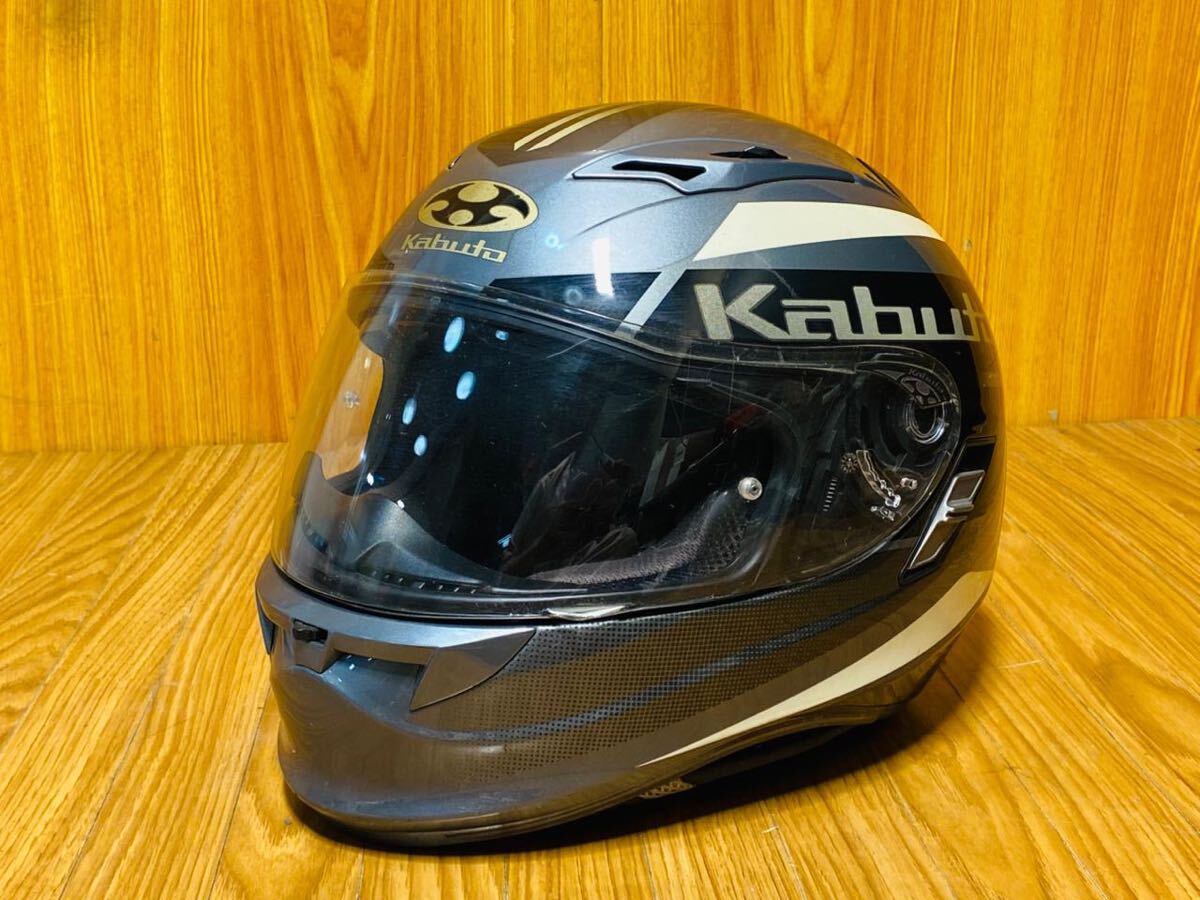 (1198) OGK KABUTO フルフェイスヘルメット KAMUI Mサイズ マットブラック拍卖