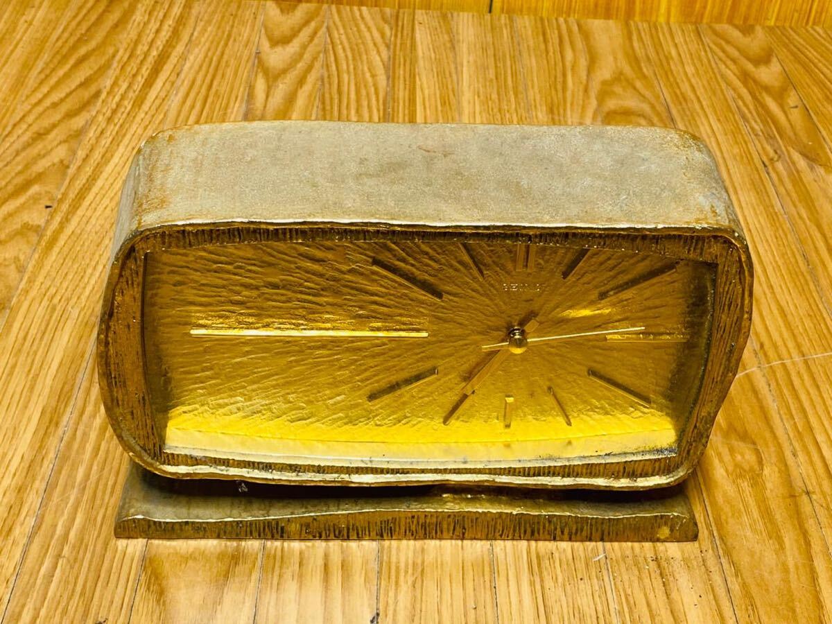 (1201) SEIKO セイコー 昭和レトロ アンティーク 置時計 動作未確認 現状渡し拍卖