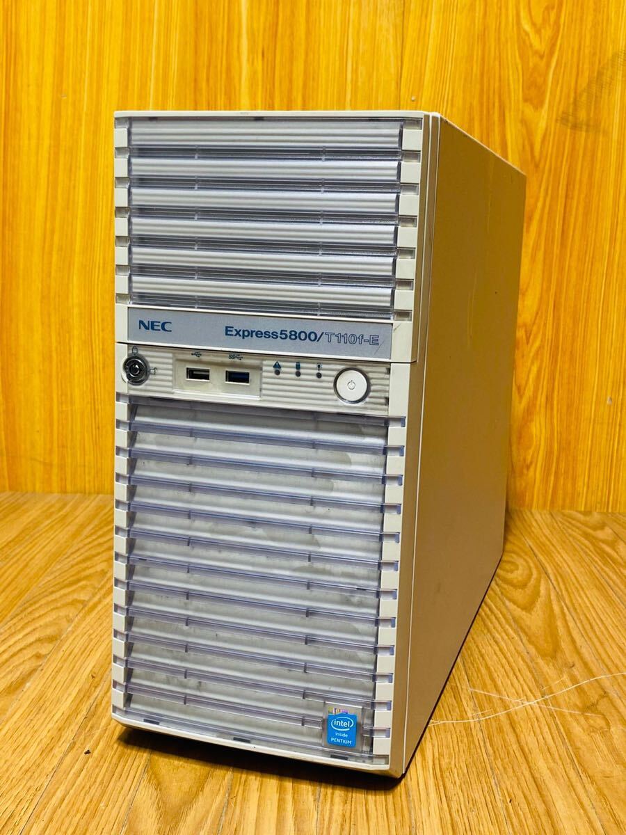 (1030) NEC Express5800 T110f-E デスクトップパソコン 通電確認のみ 現状渡し拍卖