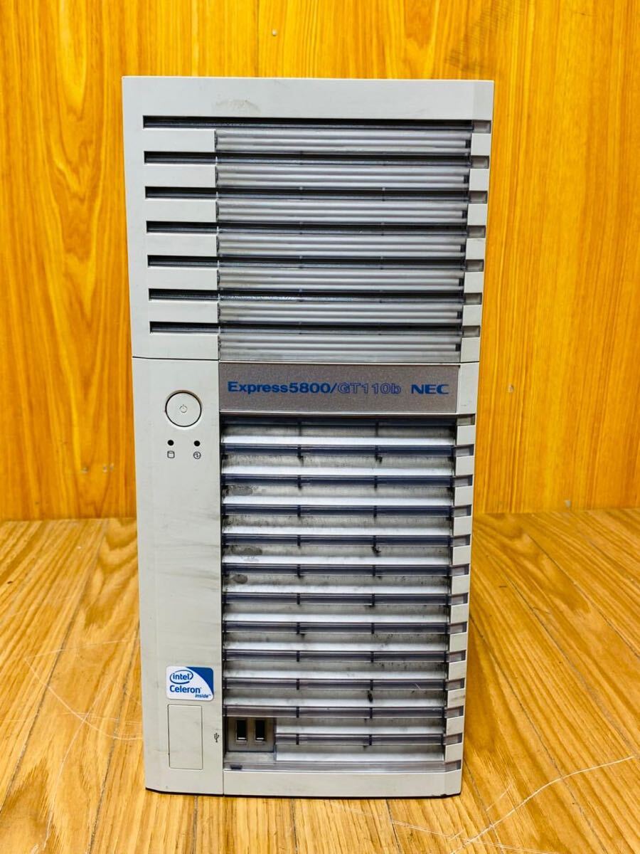 (1064) NEC デスクトップ Express5800 GT110B 500GB HDD Intel celeron CPU 通電確認のみ 現状渡し拍卖