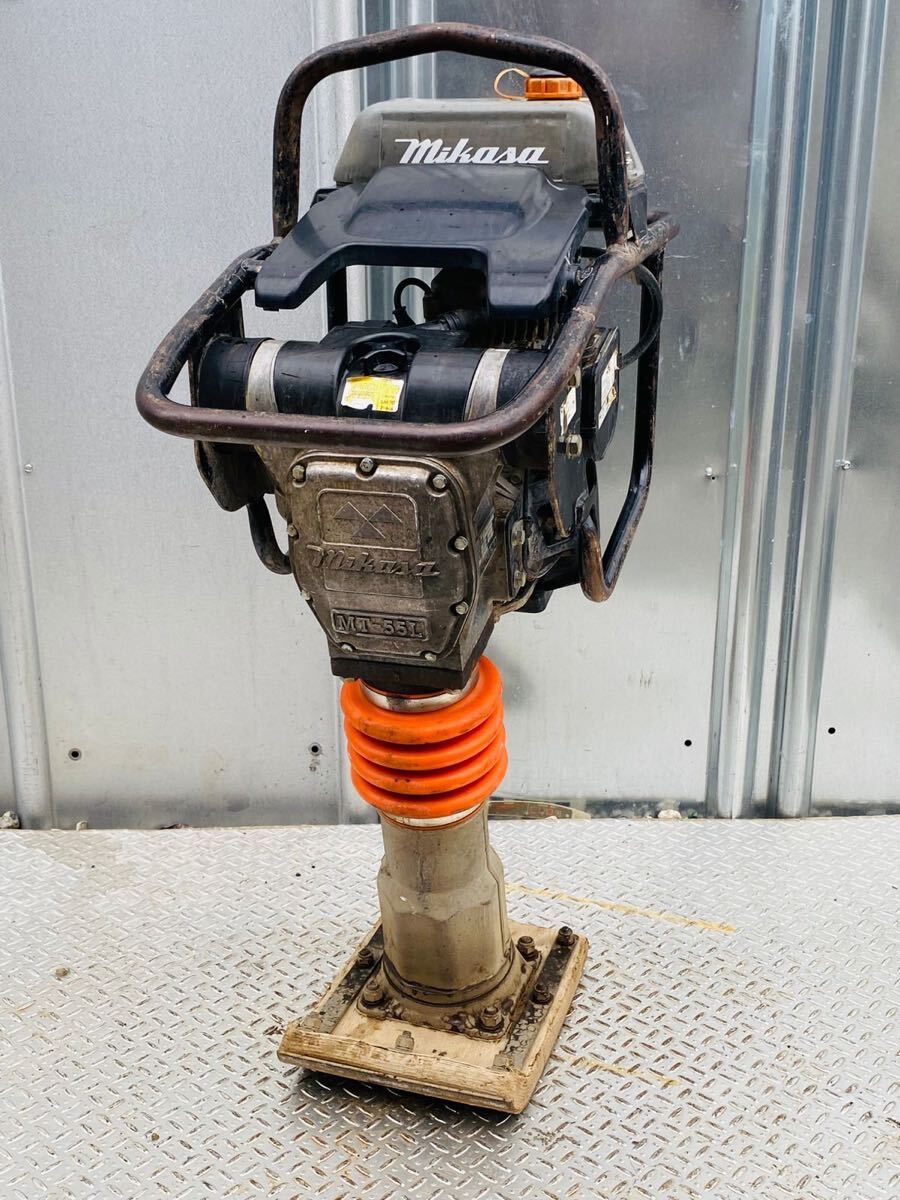 (1127) MIKASA ミカサ 三笠産業 転圧機 タンピングランマー ランマー MT-55L 動作確認済み拍卖