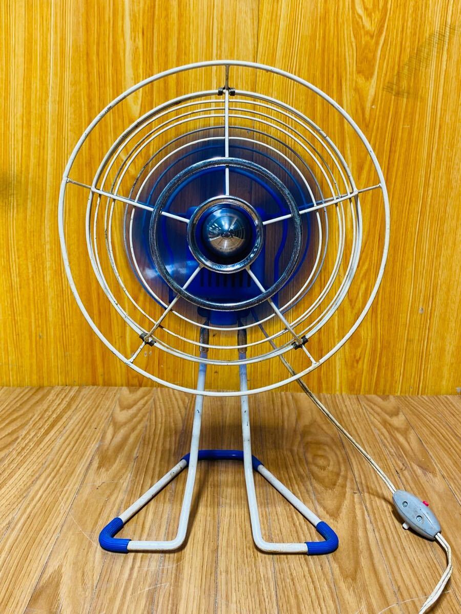(1188)NICHIEI ELECTRONIC 当時物 昭和レトロ アンティーク 扇風機 ビンテージ 卓上扇風機 型番不明 動作確認済み拍卖