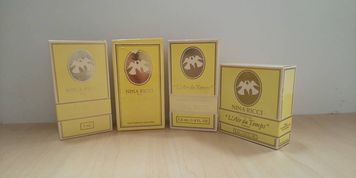 ◆香水 NINA RICCI ニナリッチ L'Air du Temps レールデュタン 7ml/13ml/7.5ml/6ml 4点 おまとめ◆12857拍卖