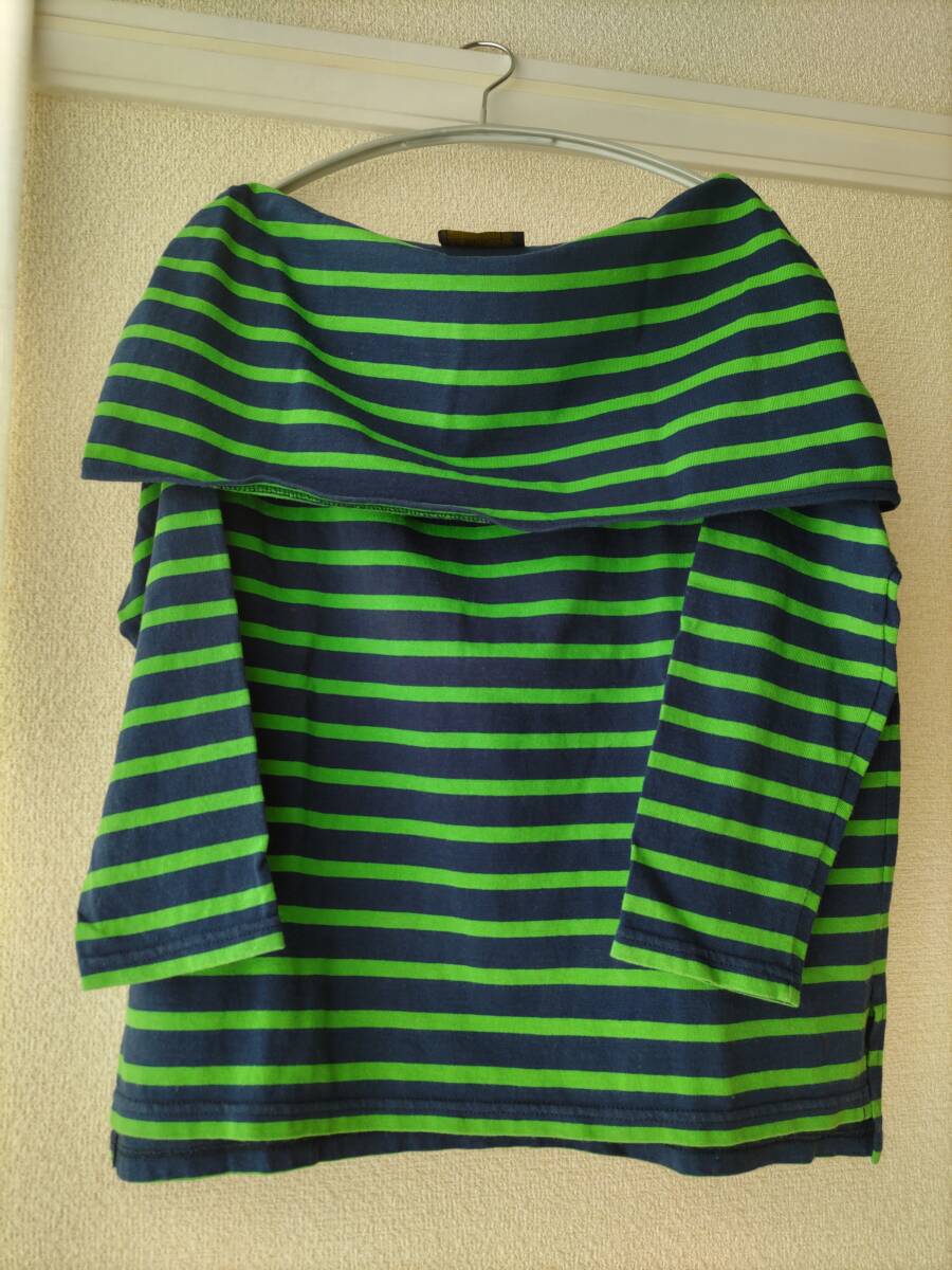 L'Appartement 別注 ルミノア オフショルダー2WAYボーダーTシャツ g拍卖