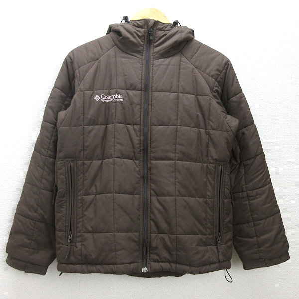 H■コロンビア/Columbia キュンブーグレイシャージャケット 中綿ジャケット【XS】茶/MENS■65【中古】拍卖
