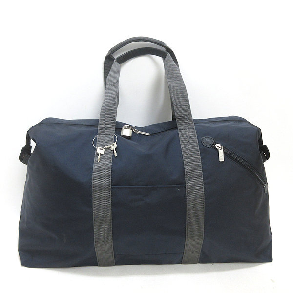 H■サザビー/SAZABY 大型ボストンバッグ 旅行◎ 紺 BAG 兼用■12【中古】拍卖