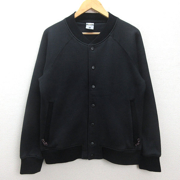 Q■Columbia/コロンビア スウェット ブルゾン/スタジャン■黒【メンズS】MENS/87【中古】拍卖