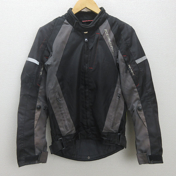 Q■コミネ/KOMINE AIR-VENTレーシングジャケット■黒【メンズXS】MENS/バイク/76【中古】拍卖