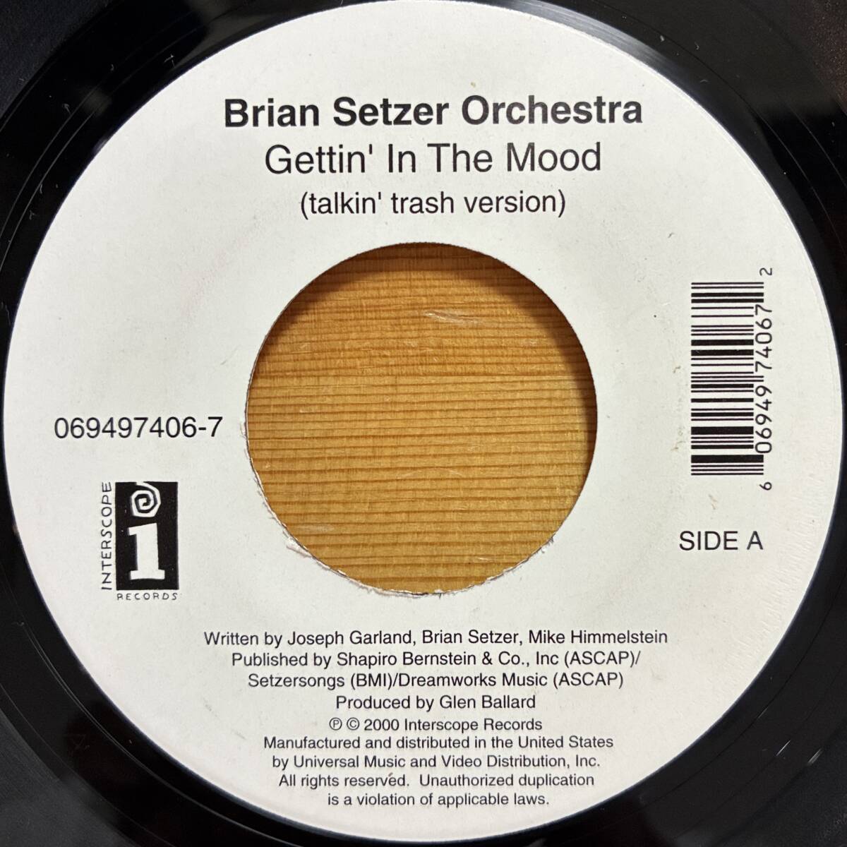 BRIAN SETZER ORCHESTRA GETTIN' IN THE MOOD 45's 7インチ拍卖