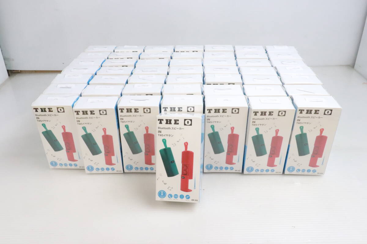 1円~/未開封・未使用品★THE 0 Bluetoothスピーカー IN TWSイヤホン まとめて50点セット まとめ売り ER-102R レッド 2R拍卖