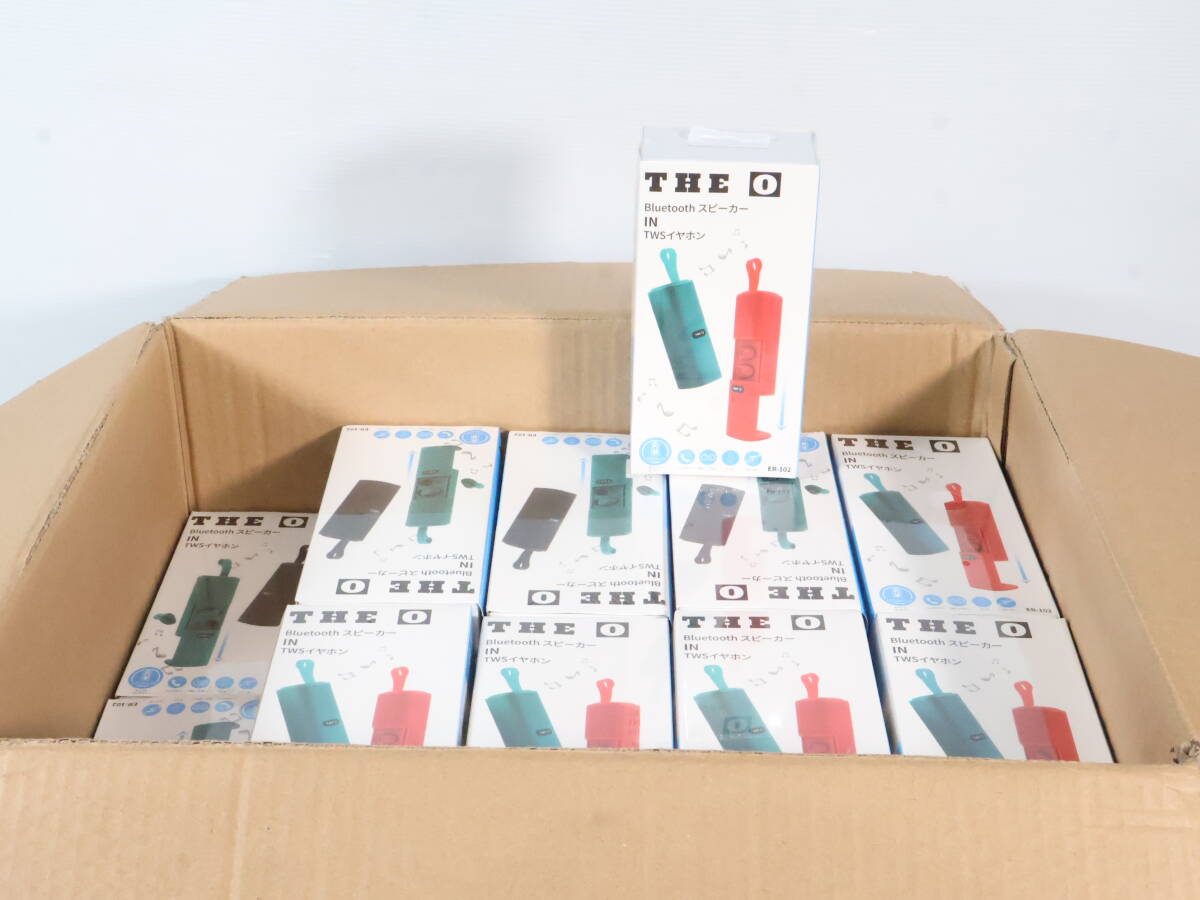 1円~/未開封・未使用品★THE 0 Bluetoothスピーカー IN TWSイヤホン まとめて39点セット まとめ売り ER-102R レッド 24年製 P133拍卖