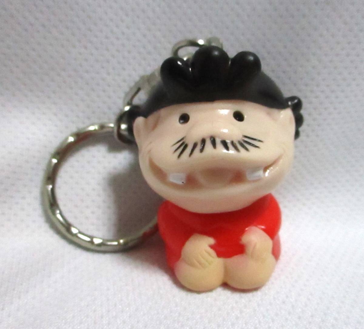 即決【 サザエボン キーホルダー 赤 】当時物 サザエさん バカボン ソフビ 昭和 レトロ拍卖