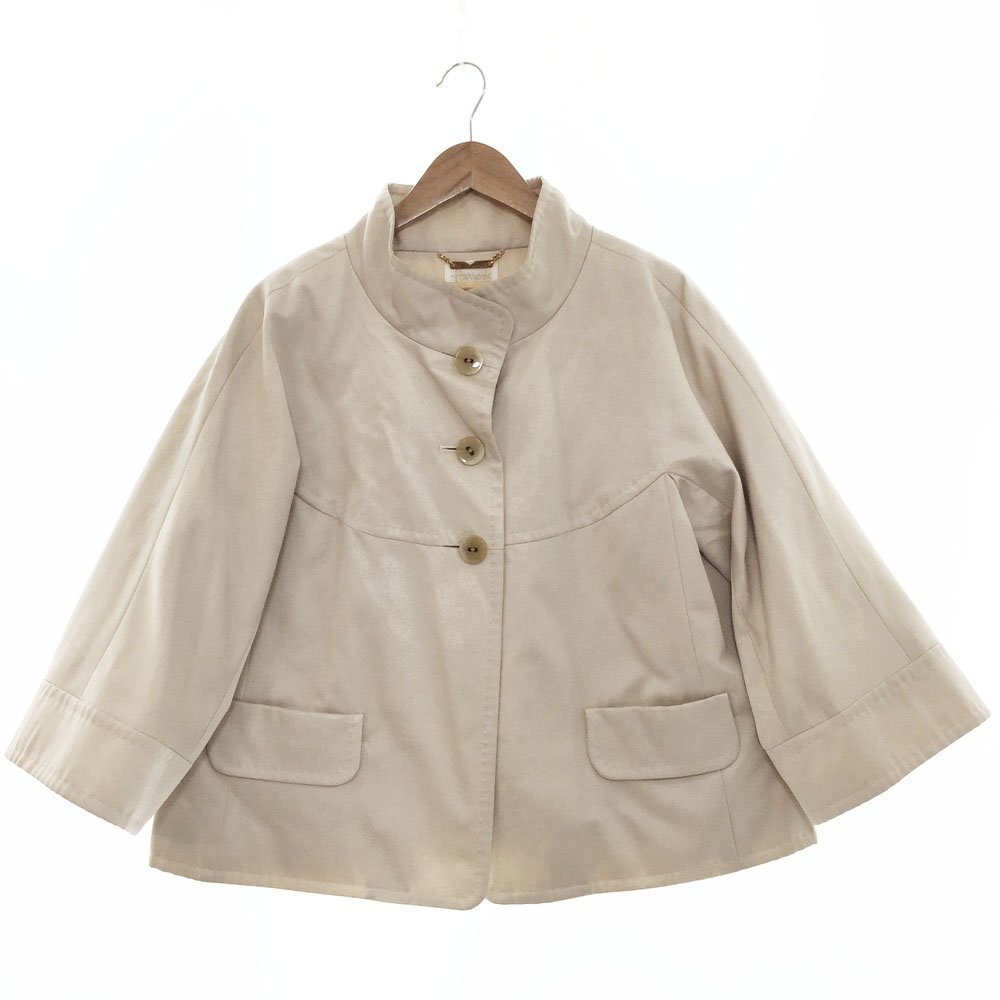 ★ハロッズ Harrods 中綿キルティングライナー取り外し可 長袖アウター サイズ1 レディース ベージュ ジャケット 19504021 2BB/93845拍卖