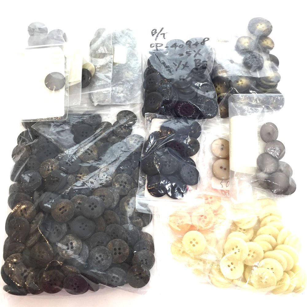 ◆アンティークボタン 昭和レトロボタン 高級ボタン ヴィンテージボタン 大量 まとめ売り 未使用品 ブラック系 ブラウン系 6CC/93966拍卖