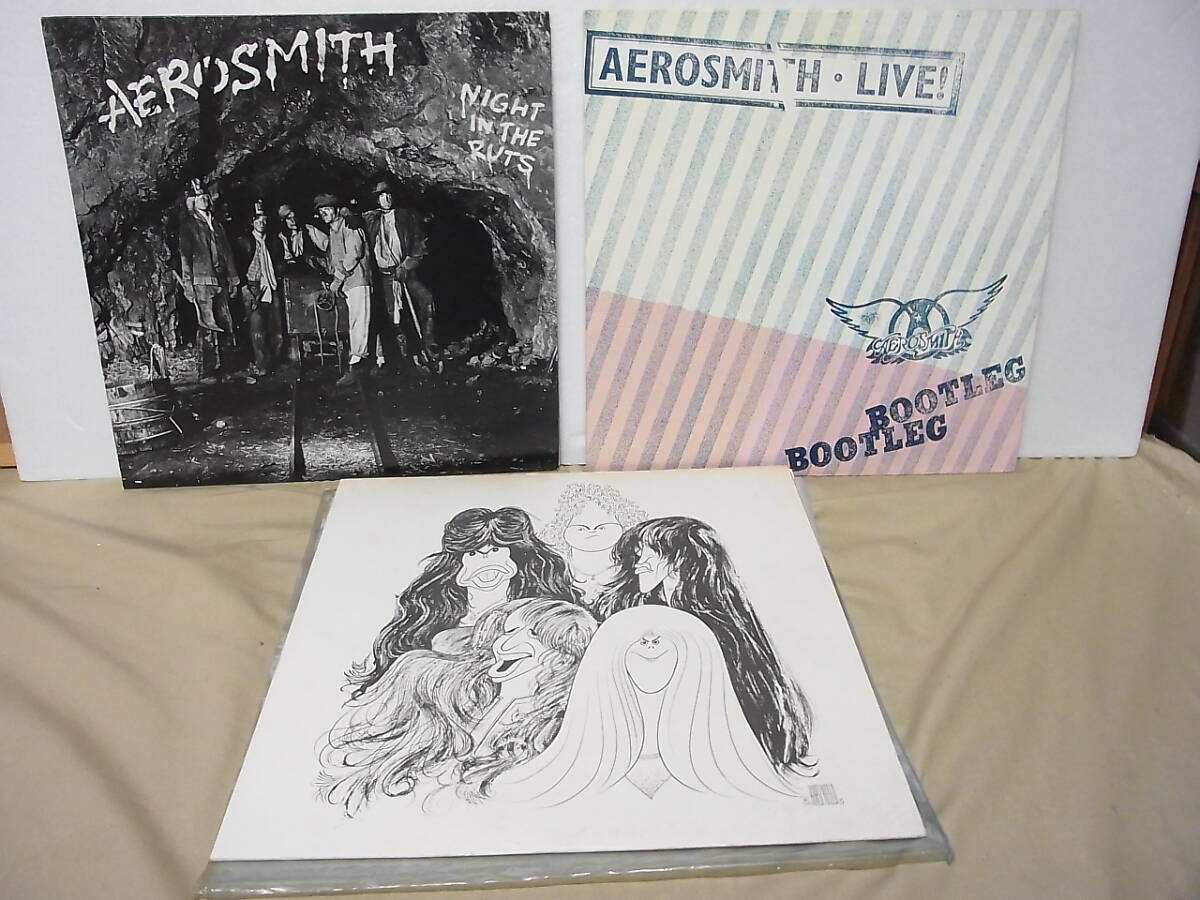 LP◇エアロスミス 3作品 AEROSMITH拍卖