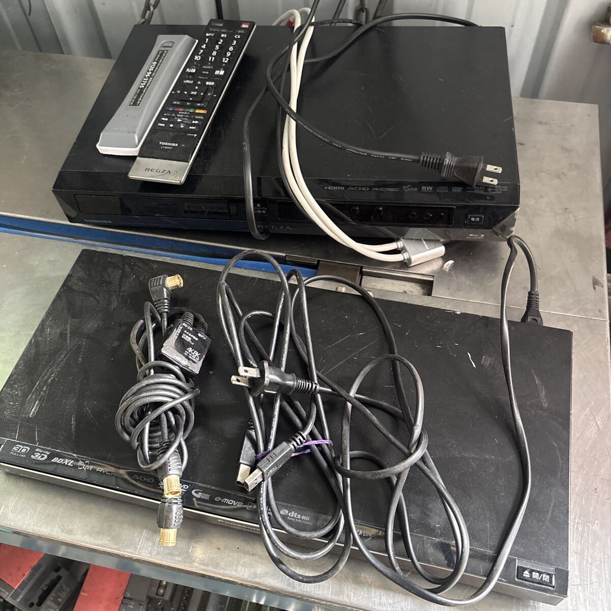ff1826 TOSHIBA Panasonic ブルーレイディスクレコーダー HDD 2台セット 中古現状品拍卖