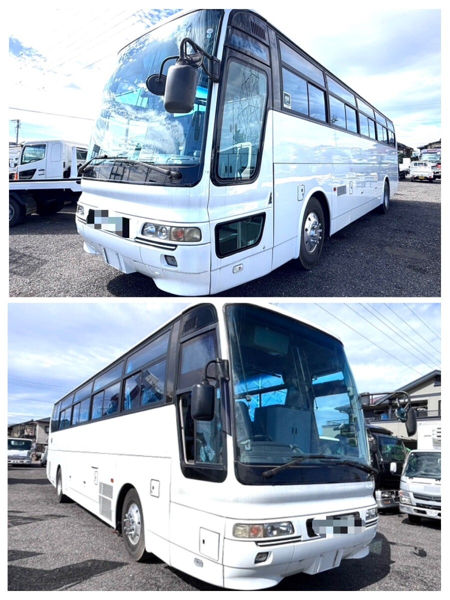H.8 三菱 エアロエース 乗車定員47名 フィンガーシフトMT 倉庫保管 36万km 内装クリーニング済み 美車 1円売り切り 拍卖