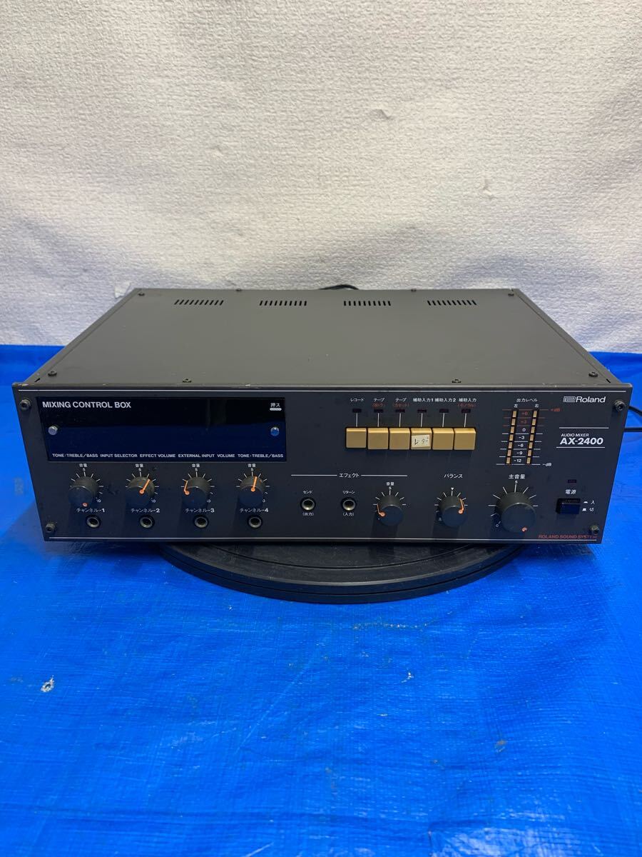 1079.100.希少品 ROLAND ローランド AX-2400 オーディオミキサー 通電確認のみ現状ジャンク品拍卖
