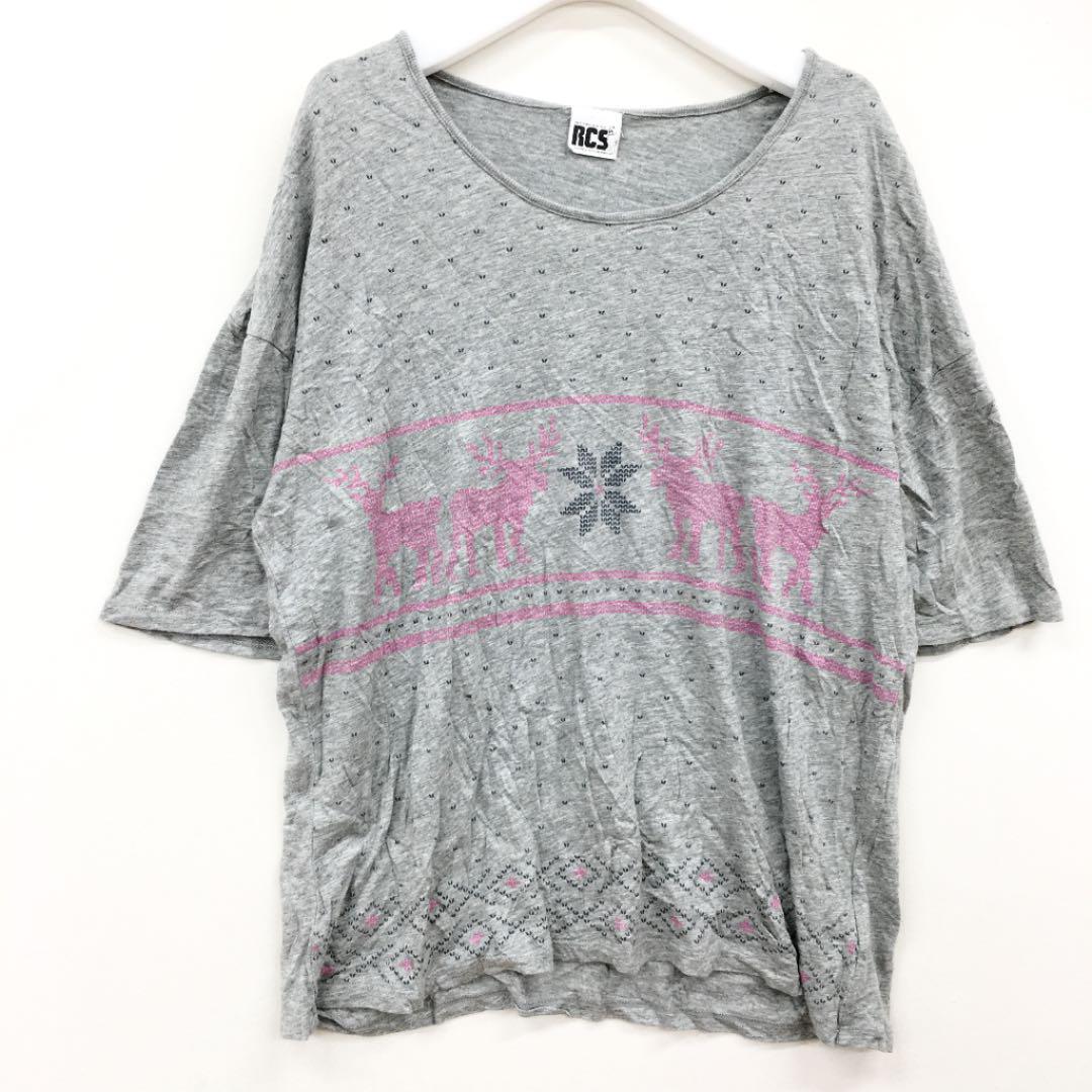 RODEO CROWNS ロデオクラウンズ ウィンター柄Tシャツ拍卖