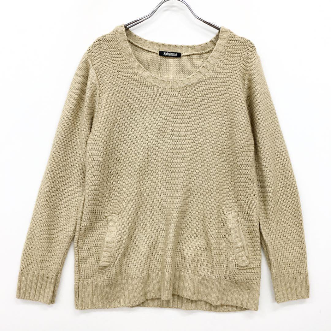SPIRALGIRL スパイラルガール ポケット付きニットトップス拍卖