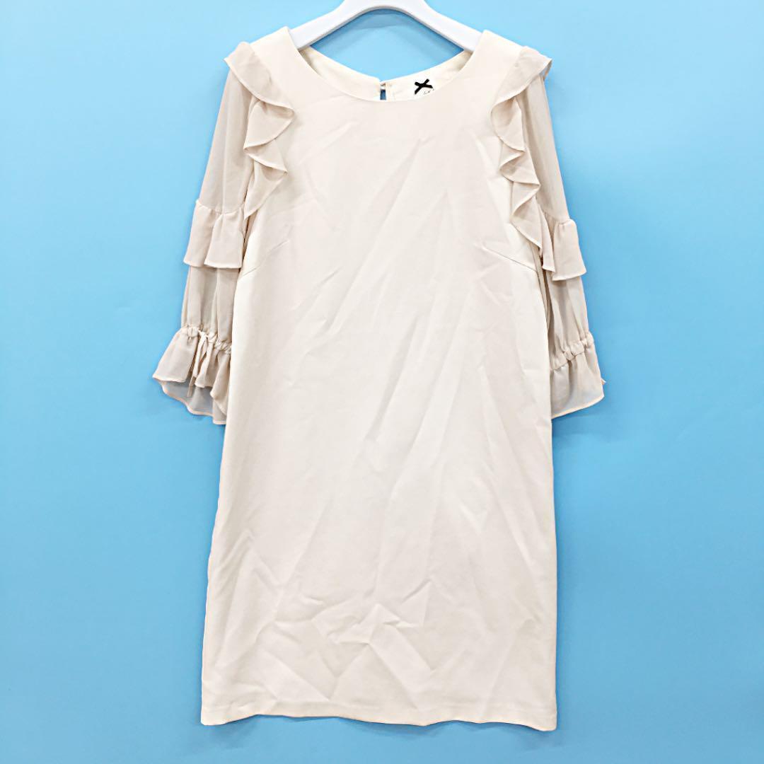 Supreme.La.La. シュープリームララ 袖シフォンフリルワンピース拍卖