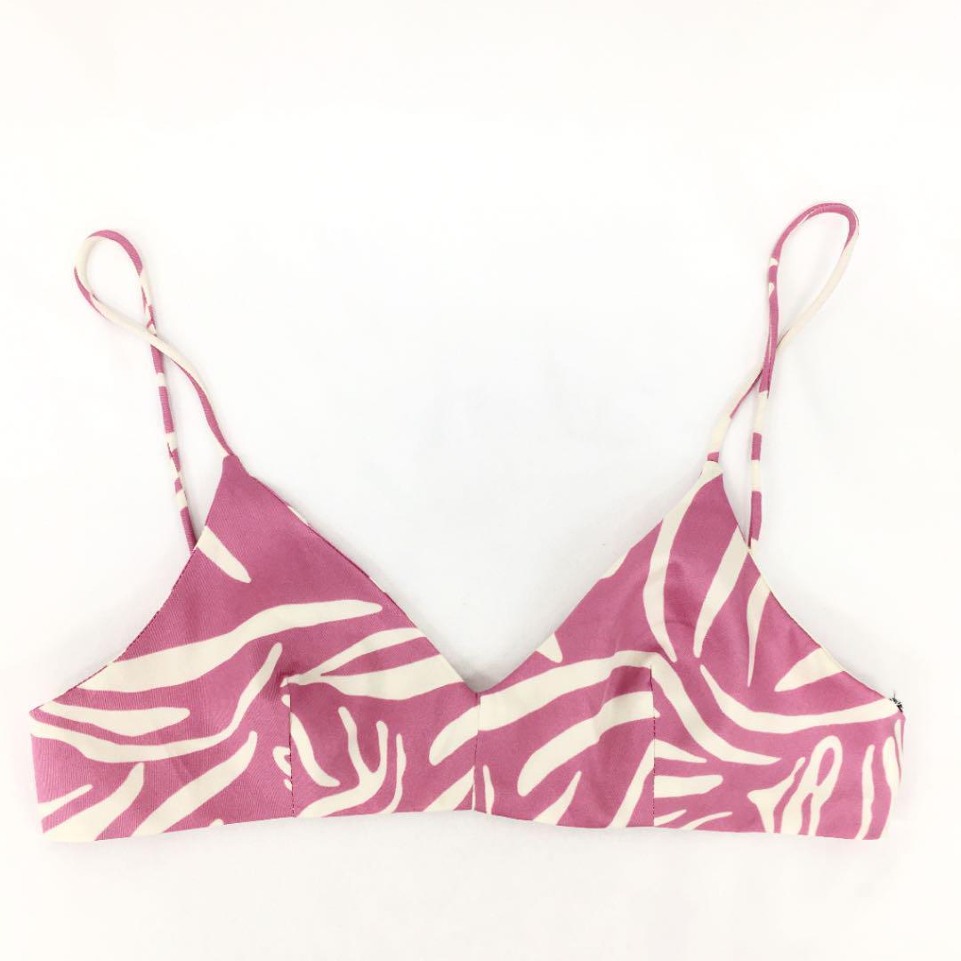 ゼブラ柄ビスチェ ピンク拍卖