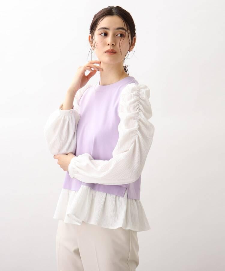 grove グローブ シボシボベストドッキングプルオーバー ラベンダー拍卖