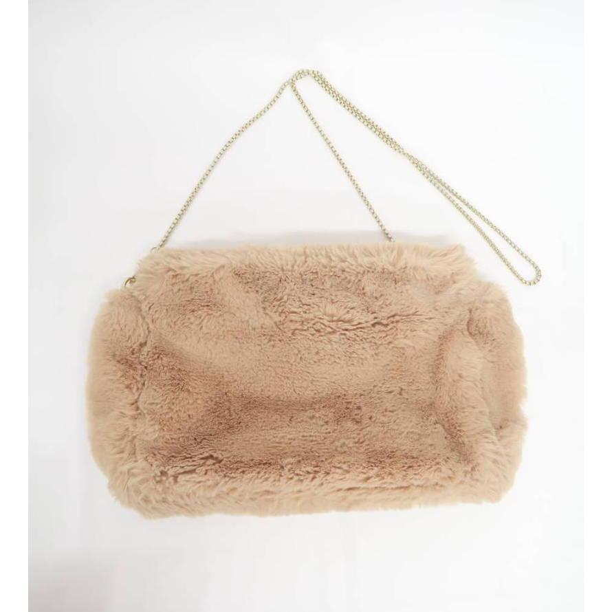 MERCURY DUO マーキュリーデュオ フェイクファー2Wayショルダーバッグ ベージュ拍卖