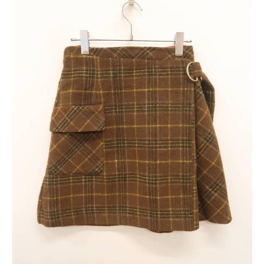 MAJESTIC LEGON マジェスティックレゴン ベルトポイントチェックスカート拍卖