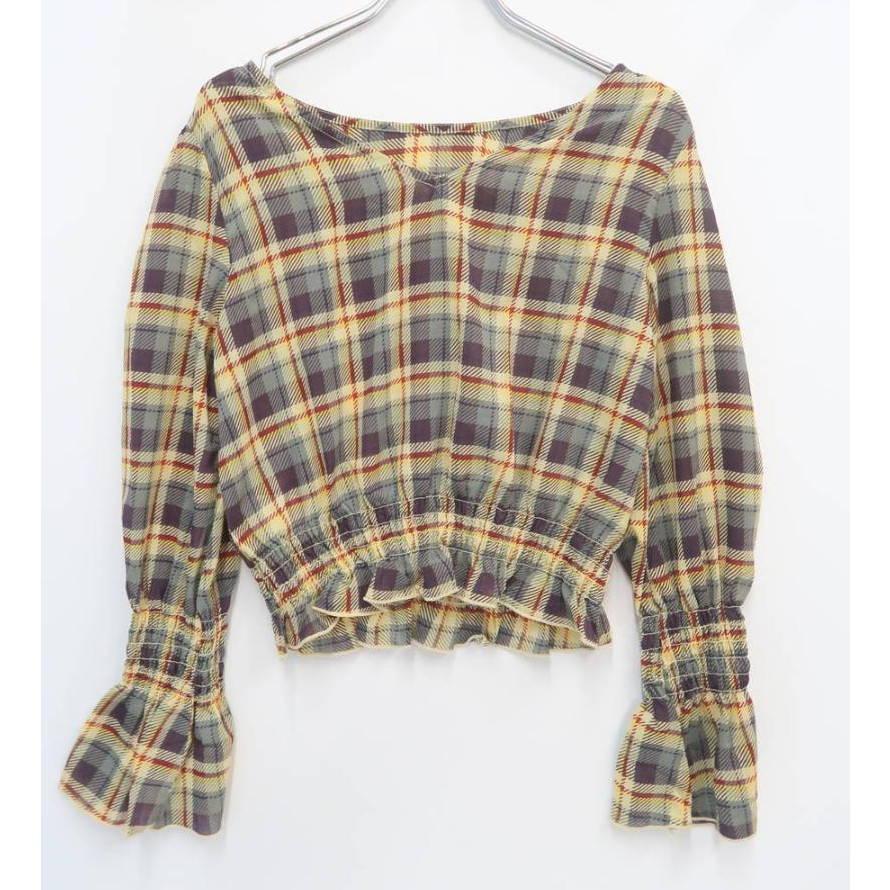 LILY BROWN リリーブラウン シアーチェックトップス拍卖