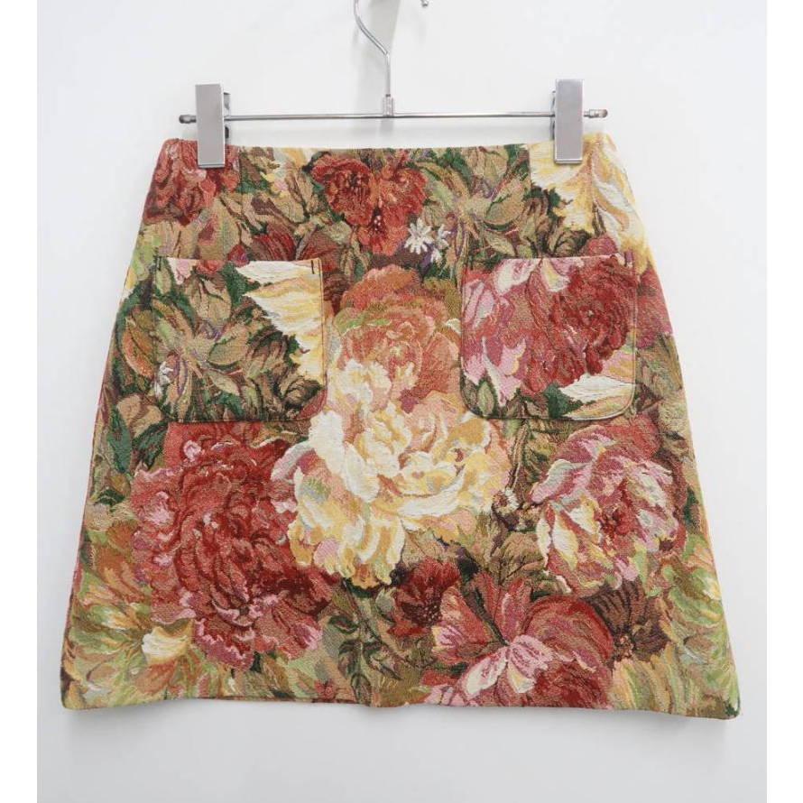 dazzlin ダズリン ジャガードミニ台形スカート拍卖