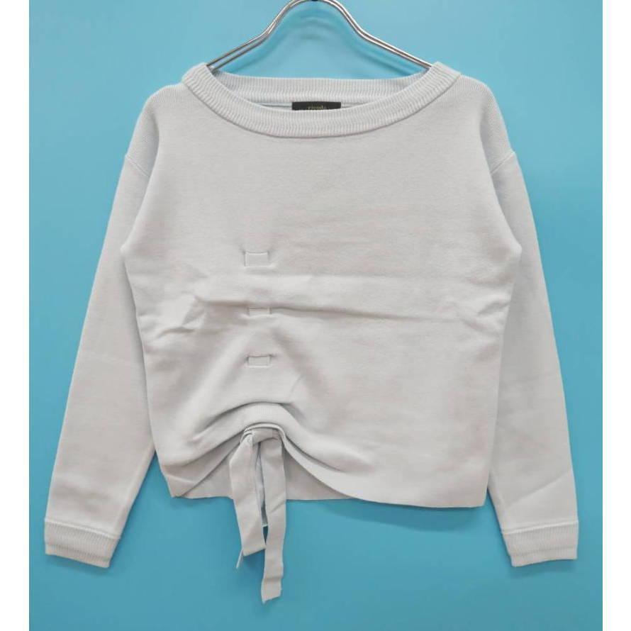 rienda リエンダ リボンドロストニットプルオーバー拍卖