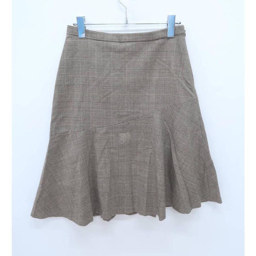 SLOBE IENA スローブイエナ グレンチェック切替フレアスカート拍卖