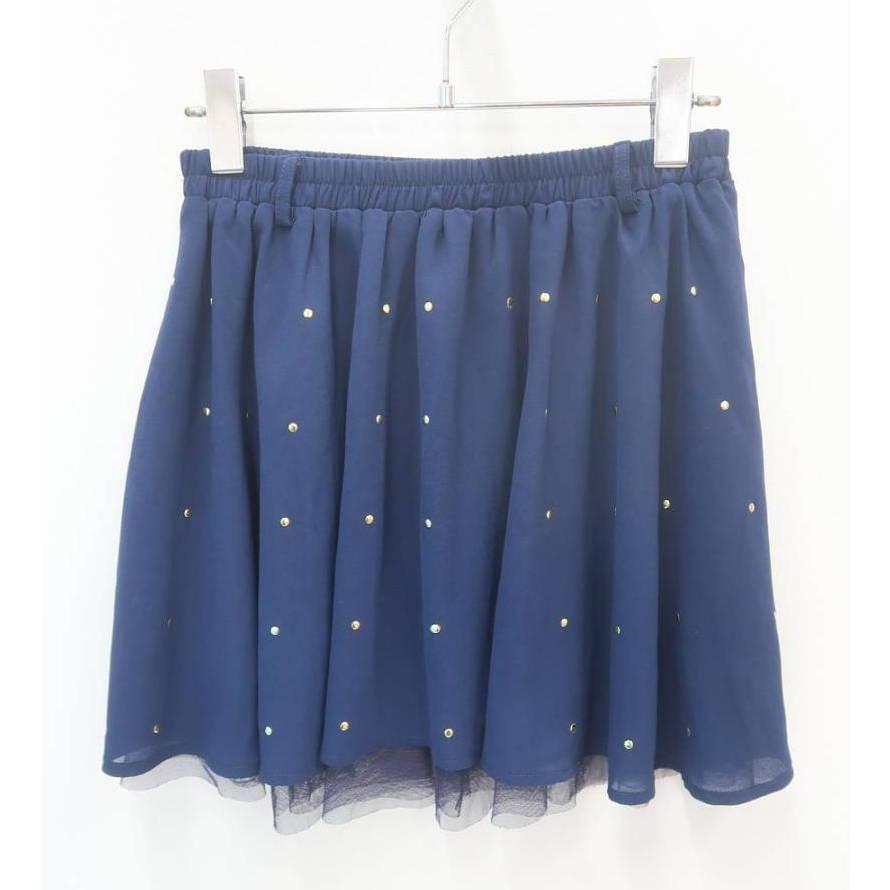 スタッズシフォンミニスカート拍卖