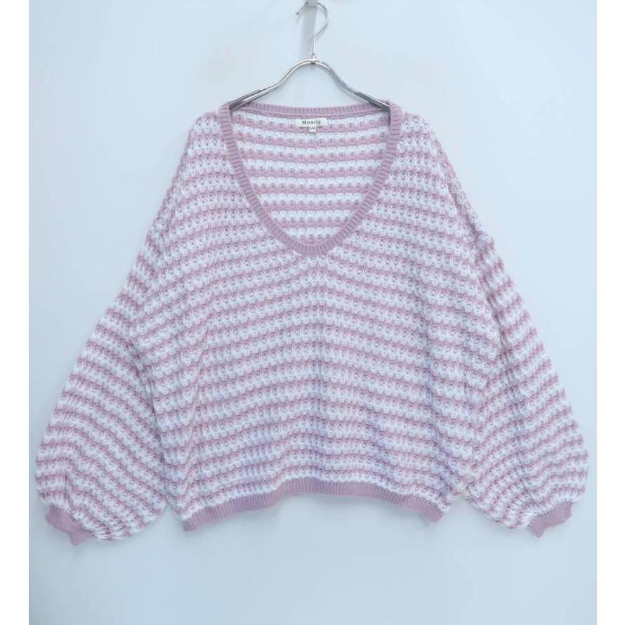 ミドルゲージニットトップス拍卖