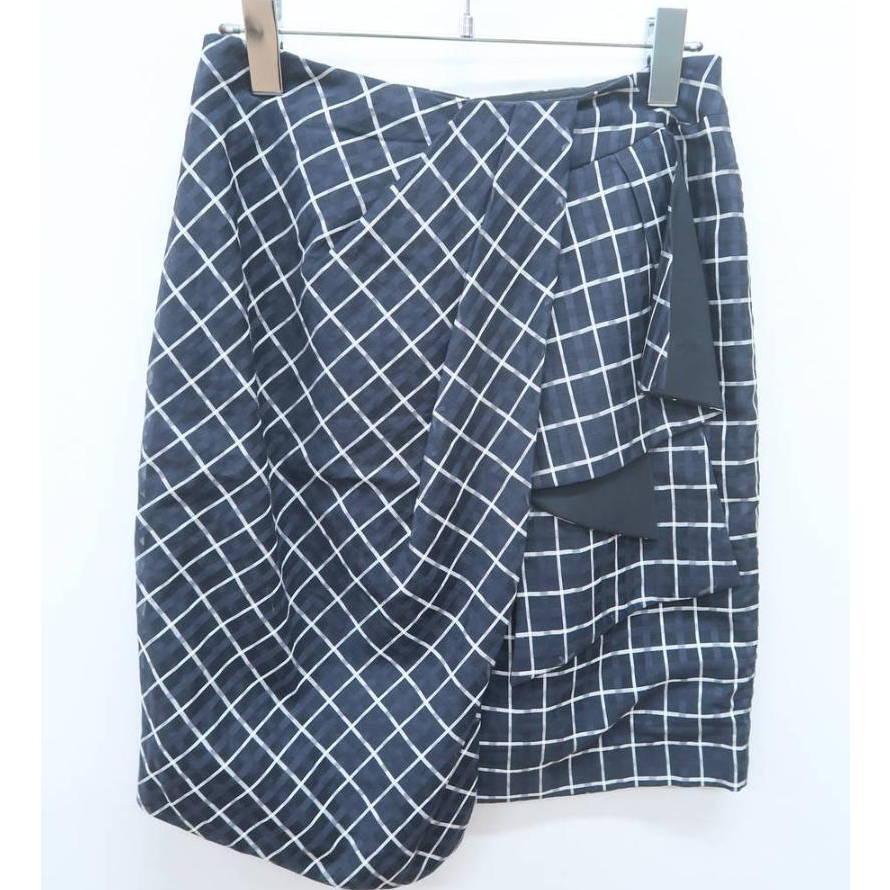 YLANG YLANG イランイラン フロントデザインシアーチェックスカート拍卖