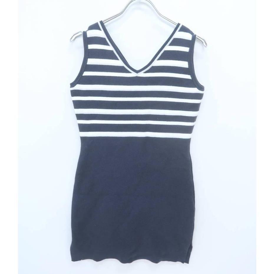 michellMacaron ミシェルマカロン ボーダーニットワンピース拍卖