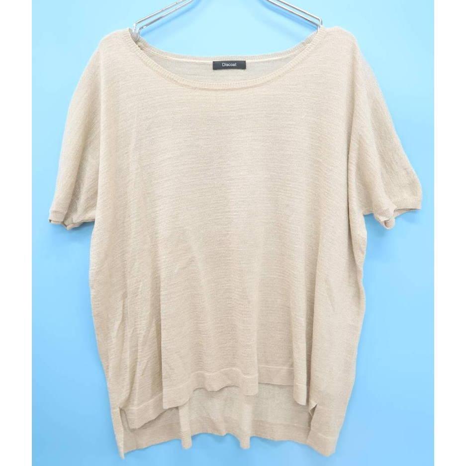 Discoat ディスコート 半袖ラメニットトップス拍卖