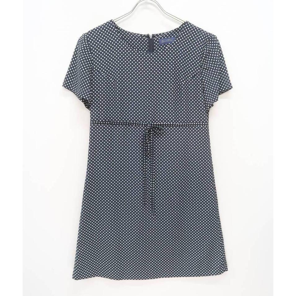 ウエストリボンドットワンピース拍卖